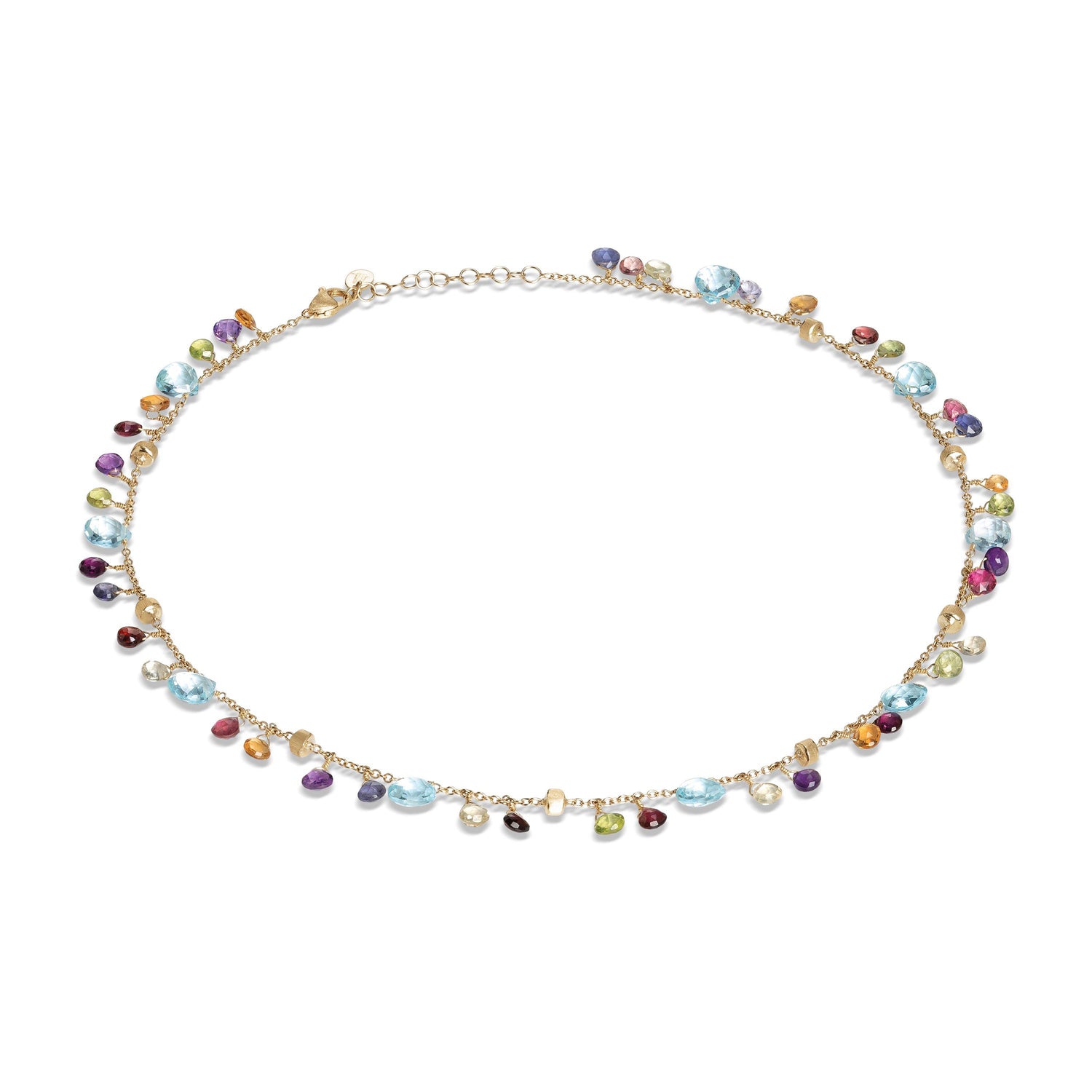 PARADISE  Collier con gemme multicolore e catena regolabile