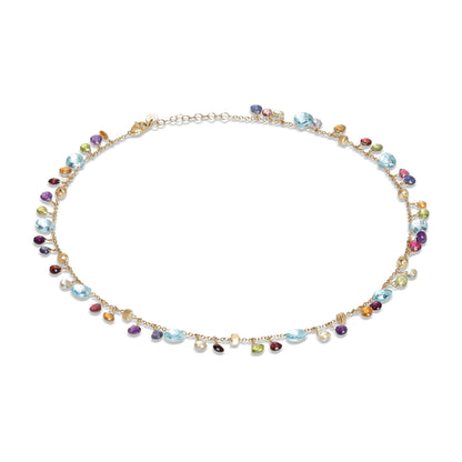 PARADISE  Collier con gemme multicolore e catena regolabile